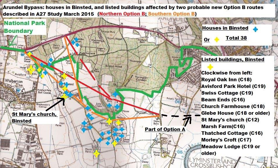 houses and listed buildings in Binsted